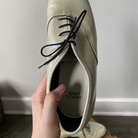 American Apparel Glitter Oxfords - Picture 4 of 6